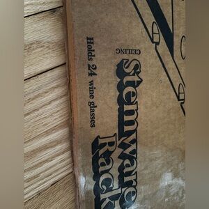 stemware rack  for 24 stemmed glassware